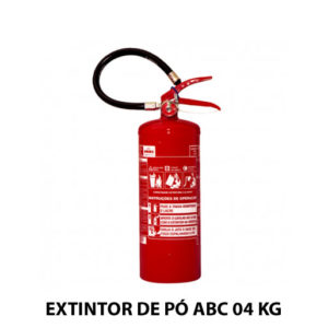 EXTINTOR DE PÓ ABC 04 KG