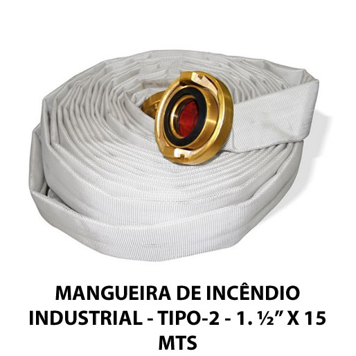Mangueira De Incêndio Venussar 15m - 450 PSI Para Uso Industrial E Agrícola