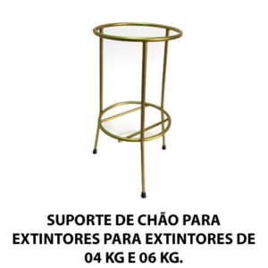 SUPORTE DE CHÃO PARA EXTINTORES PARA EXTINTORES DE 04 KG E 06 KG.